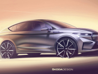 Skoda показала изображения нового электрического купе-кроссовера Enyaq Coupe iV