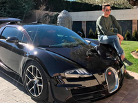 Телохранитель Криштиану Роналду разбил его Bugatti Veyron