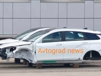 В Тольятти сфотографировали кузов универсала и седана Lada Vesta NG
